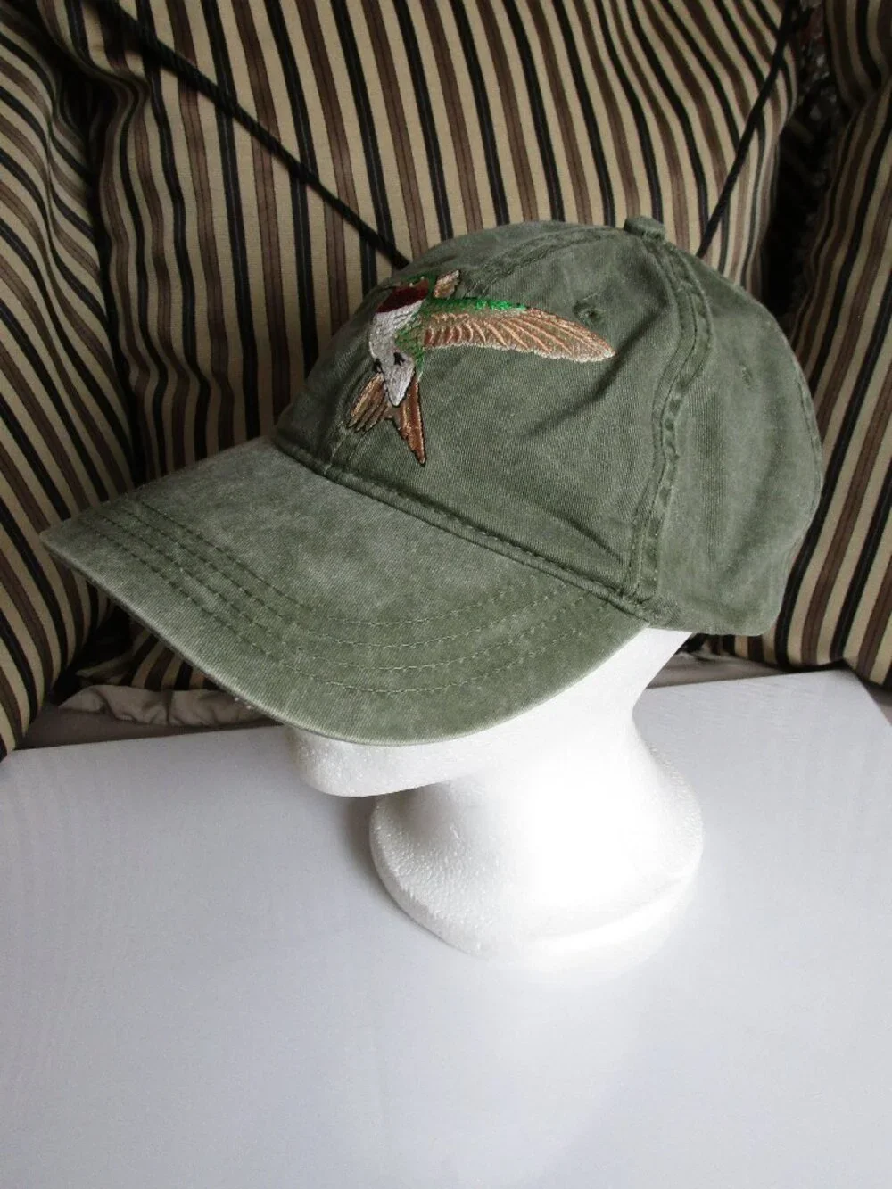 embroidered cotton ball cap